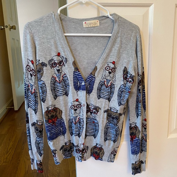 Purplish London Dog Sailor Sweater ADORABLE - Picture 2 of 6